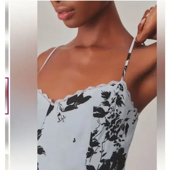 Reformation Womens Pennington Floral Print Dress Beatriz Size 12 NWT - Picture 4 of 11